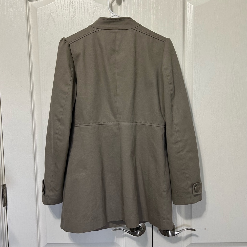 Divided H&M Taupe Trench Coat NWOT - Picture 4 of 7